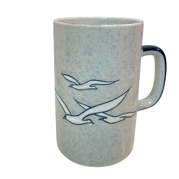 VTG 1970s Seagull Beach Coffee Mugs Smith Western Set of 2 MCM Japan 14 Oz - Picture 6 of 11